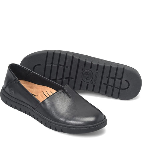 Pair of Born women's Sebra II black casual dress shoes