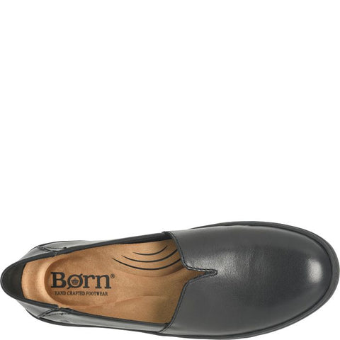 Top view of Born women's Sebra II black casual dress shoe