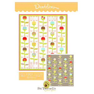 Moda Stitched Collection Dandelions Sewing Pattern FT-1805