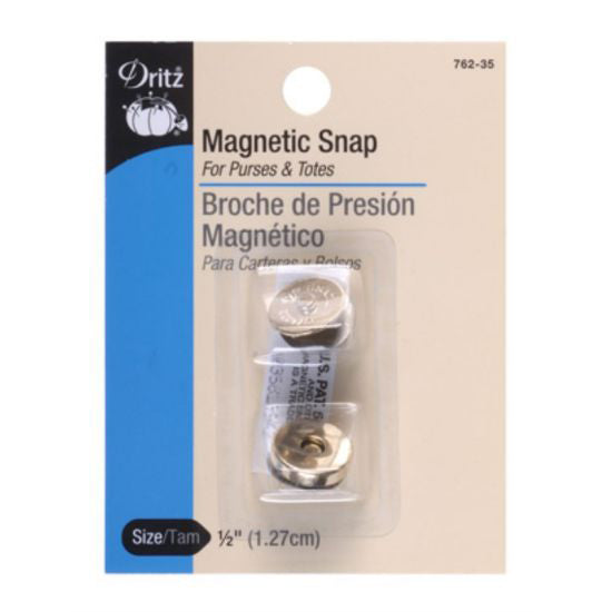 Magnetic Snap, Nickel Finish, 1/2 inch from Dritz