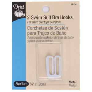 Swim Suit Bra hooks white
