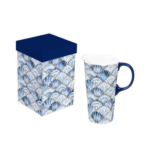 shell scallop, Ceramic Perfect Cup with Gift Box TK2