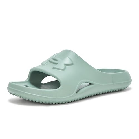 Under Armour women's Locker V slide in silica green