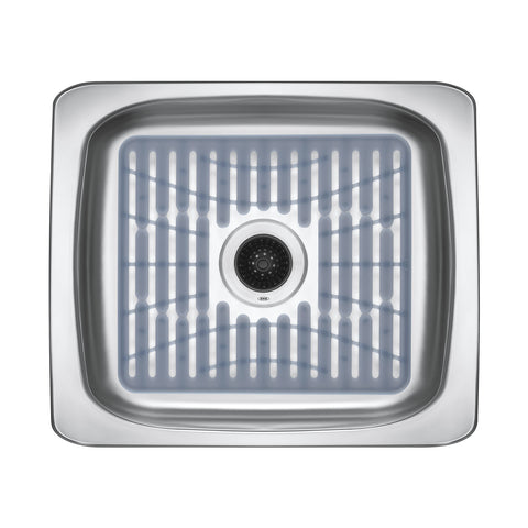 Sink with mat