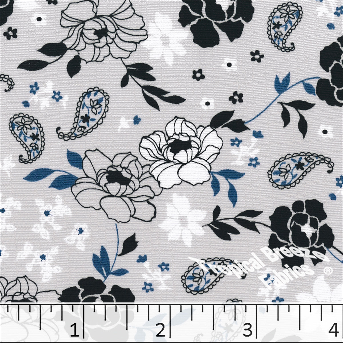 Waverly Inspirations Cotton 44 inch Bandana Onyx Color Sewing Fabric by The Yard, Size: 36 inch x 44 inch, Black