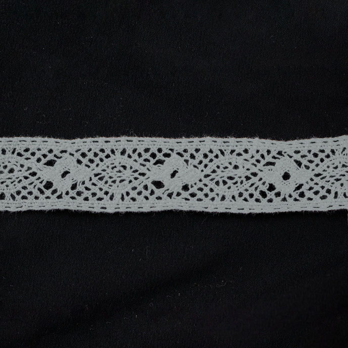 Silver cluny lace