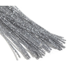 Silver tinsel stems