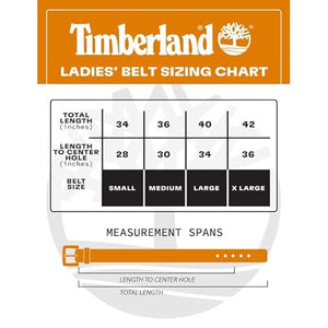 Women's Belt Sizing Chart