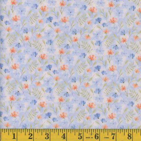 sky, Kyra Dotted Dobby Polyester Fabric 1324