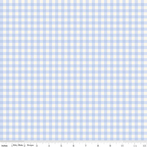 sky blue, Penelope Collection Gingham Cotton Fabric C16643