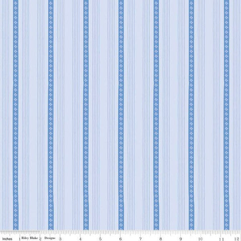 sky blue, Penelope Collection Stripes Cotton Fabric C16645