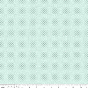 Spring Gardens Collection Swiss Dot Cotton Fabric C14116 sky