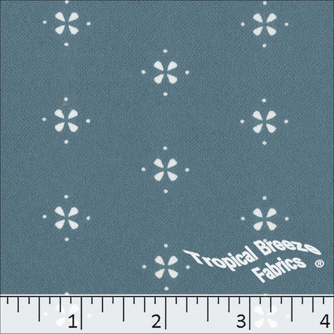 slate blue, Koshibo Print Polyester Fabric 048615