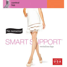 3 Pair Smart Support Control Top Nylon Pantyhose SS2814