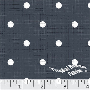 Standard Weave Polka Dots Print Dress Fabric 6163 smoke