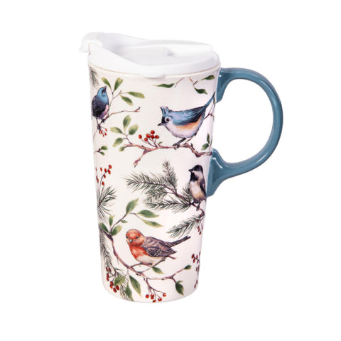 Ceramic Snowbirds Perfect Cup with Gift Box TK5VK3CTC