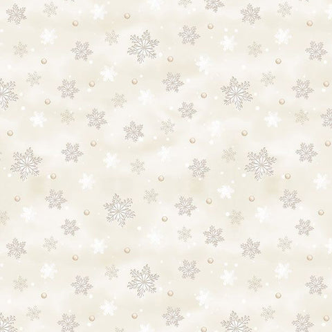 snowflakes, Woodland Snowman Cotton Fabric Collection 3017