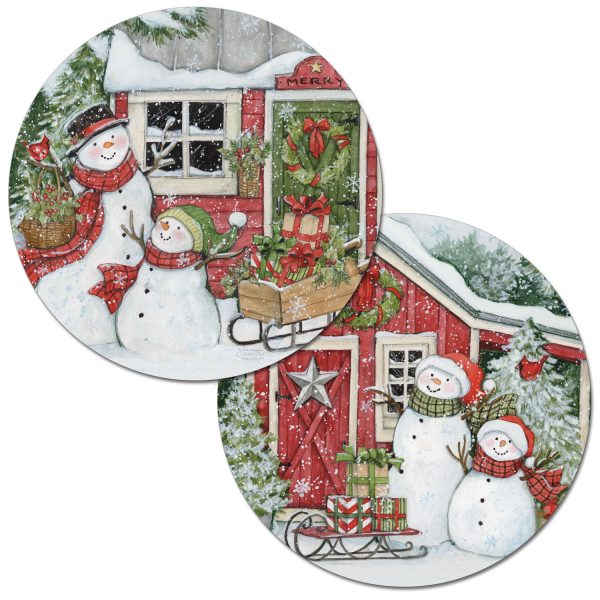 Snowman's Farmhouse placemat