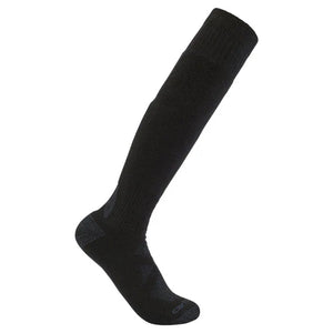 Black Men's Heavyweight Merino Wool Blend Over-the-Calf Sock SO9770