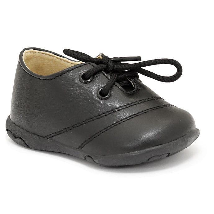 Black soft steps infants shoe