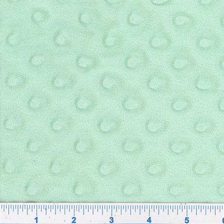 mint, Softee Dot Plush Polar Fabric