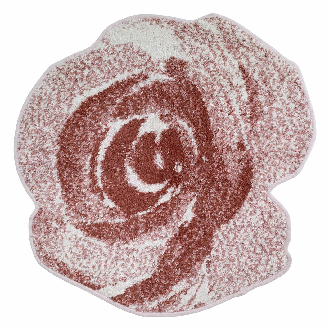 Peony flower shaped rug