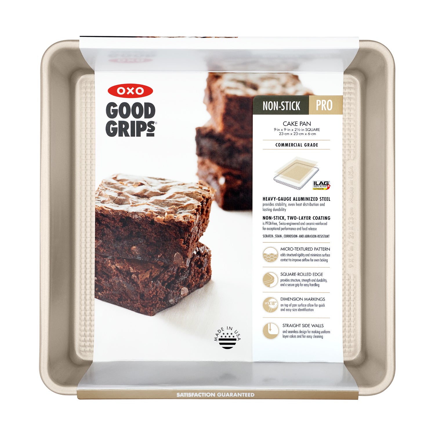 OXO Good Grips Non-Stick Pro Cake Pan Square 9 x 9 Inch