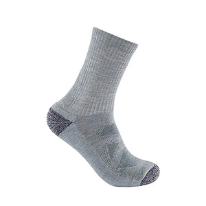 Asphalt Heather Women's Midweight Merino Wool Blend Short Crew Socks SS9730