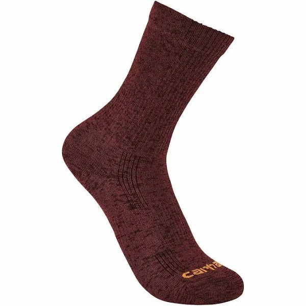 Bordeaux Women's Lightweight Nylon Synthetic Blend Short Crew Sock SS9980