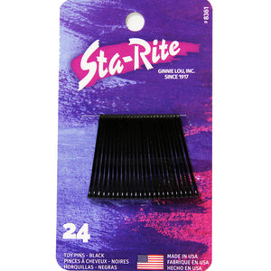 Black 24-Count Bobby Pins STA-8361