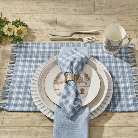 Stafford Placemat- Dusk 4898-010D displayed on table