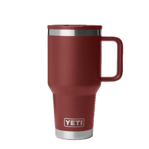 Yeti Rambler 30 oz. Travel Straw Mug in stag red