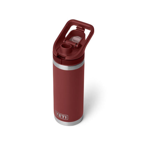 Yeti Rambler 18 oz Bottle with flip chug cap in stag red