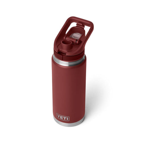 Yeti Rambler 26 oz Bottle with flip chug cap in stag red