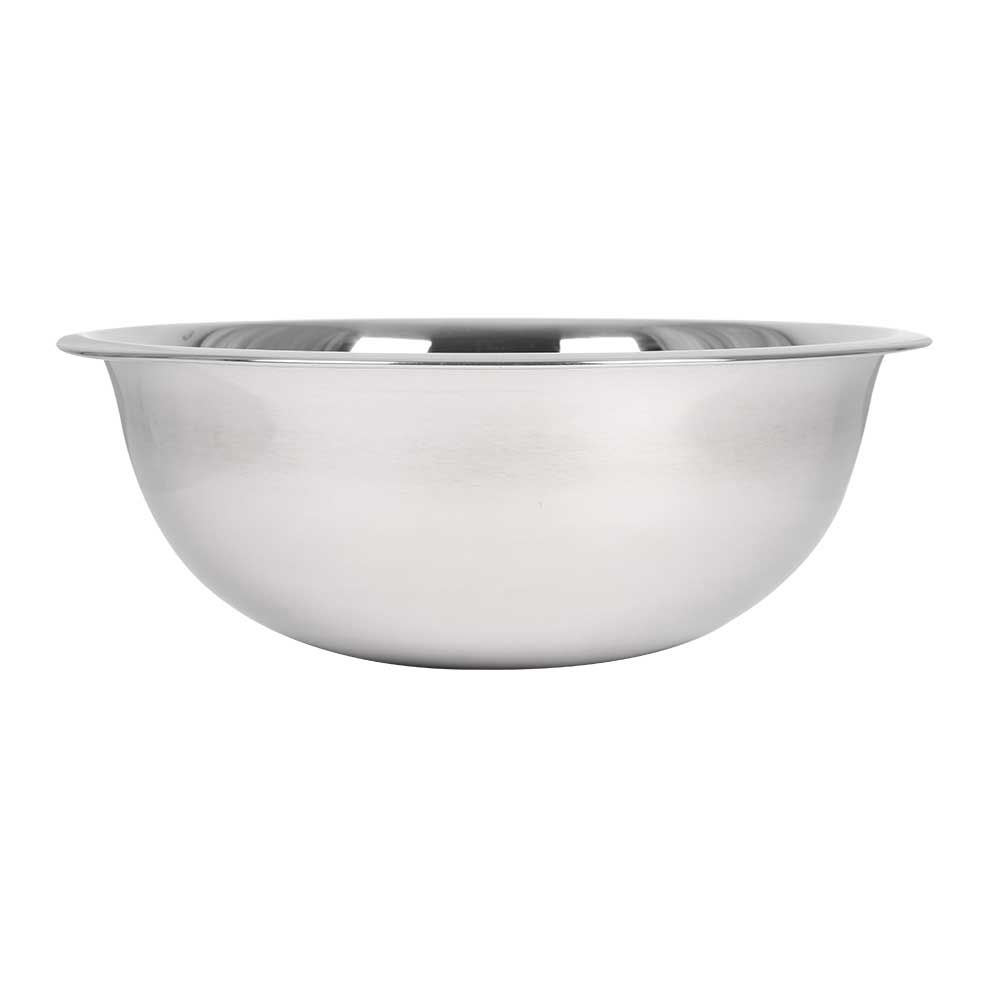 Stainless Steel Mixing Bowl - 18/8 Stainless Steel, Extra Wide Lip,  Weighted Design, Flat Bottom with High Sides, Dishwasher Safe, 6 Quarts
