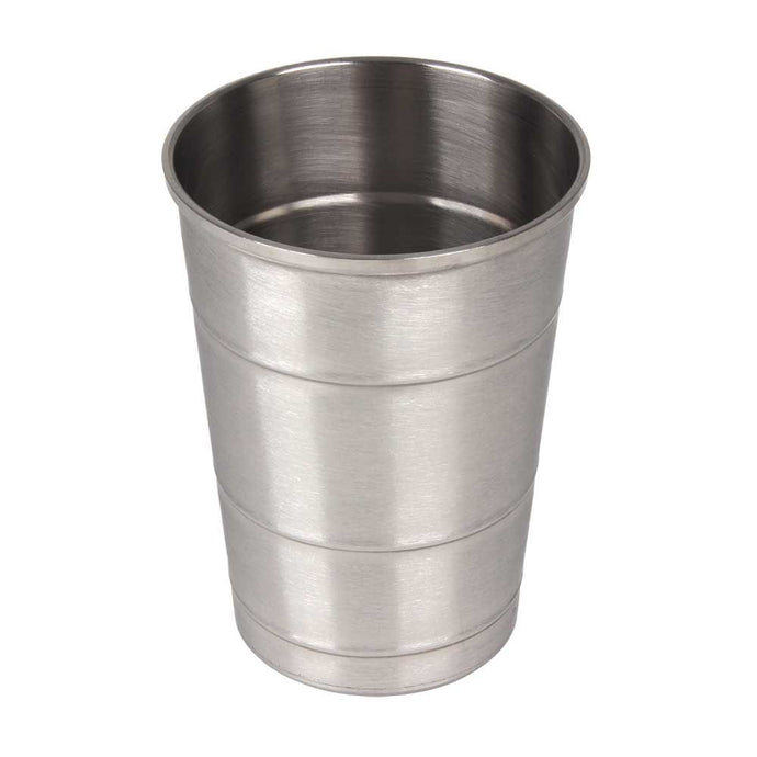 Stainless steel drinking tumbler