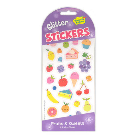 Glitter Fruits & Sweets Stickers STK228