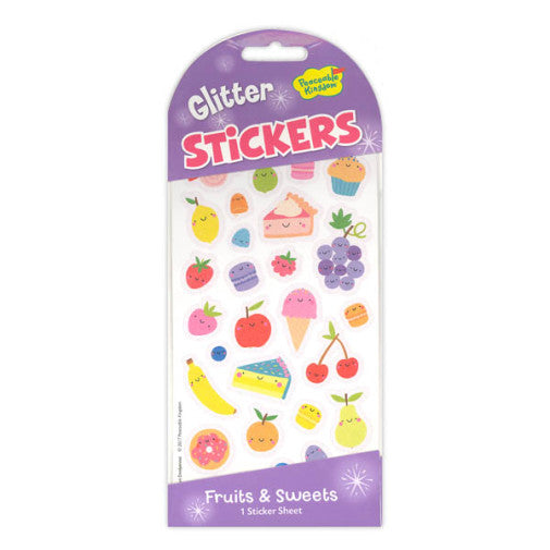 Glitter Fruits & Sweets Stickers STK228