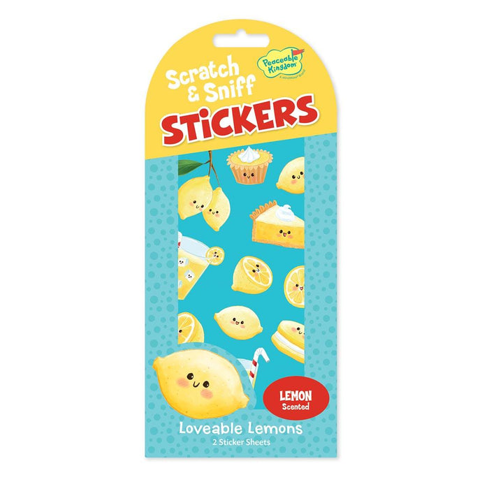 Loveable Lemons Scratch & Sniff Stickers STK232