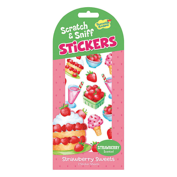 Strawberry Sweets Scratch & Sniff Stickers STK76