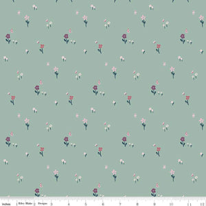 Buds and Butterflies Collection Meadow Minuet Cotton Fabric C15353 stone