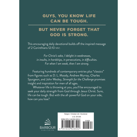 Back of devotional book