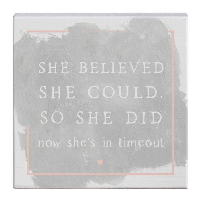 She Believed Small Talk Square STS1662