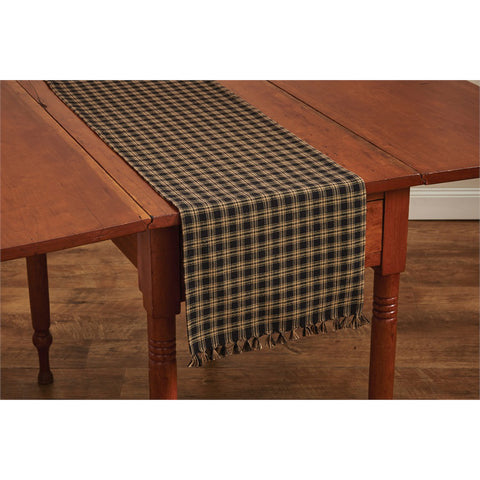 Long black table runner