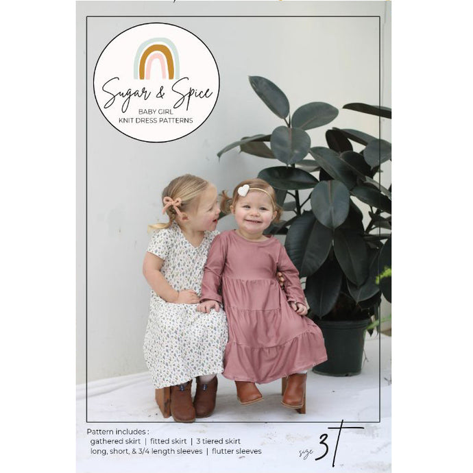 Sugar and Spice Infant and Toddler Girls' Knit Dress Pattern