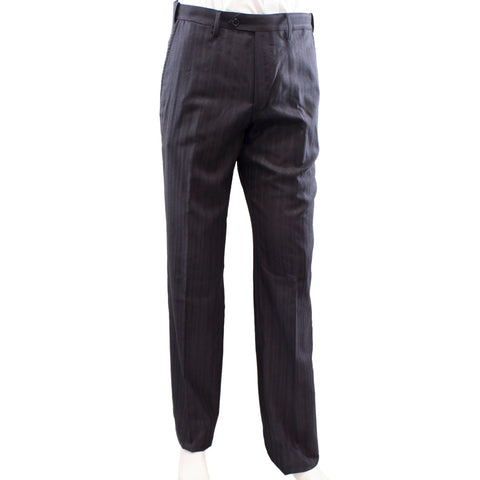 Charcoal stripe suit pants