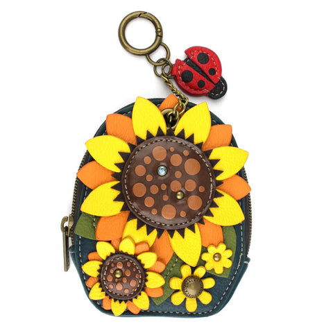 sunflower, Mini Coin Purse Keychains 638