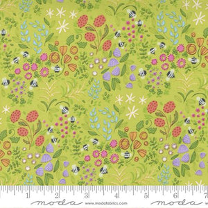 Wild Blossoms Collection Little Wild Things Cotton Fabric 48735 sunlit