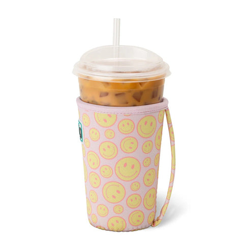 Oh Happy Day Iced Cup Coolie S302-NCUP-OH side view with handle