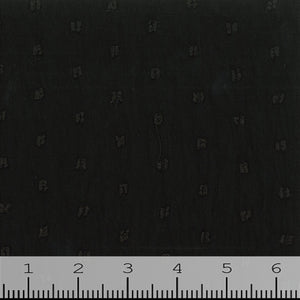 Swiss Dot Crinkle Fabric FA1 black